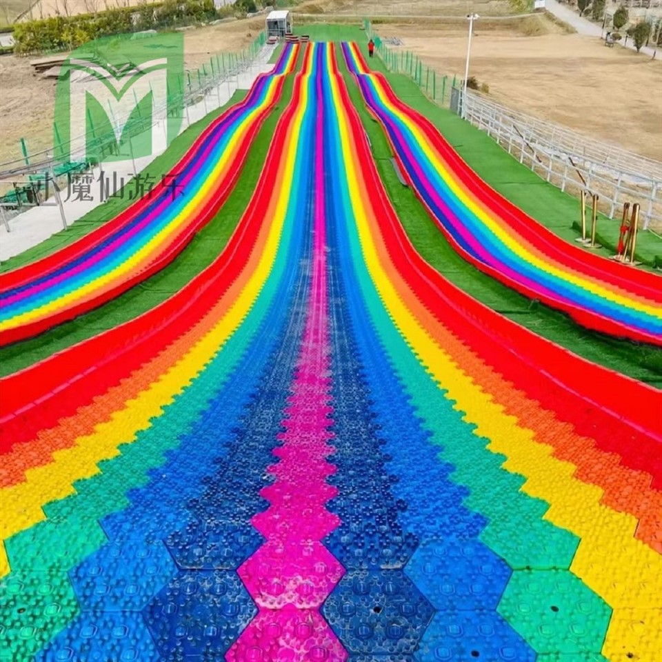 گوشه شش ضلعی رنگین کمان بدون غلتک